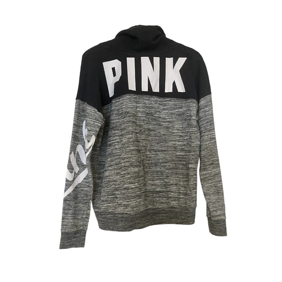 Victoria’s Secret Funnel Neck Sweatshirt Gray | Size Small - Picture 2 of 5